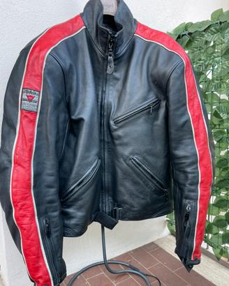 Giacca moto dainese in pelle con protezioni