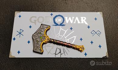 Targa legno God of War Ragnarok (20x10cm)