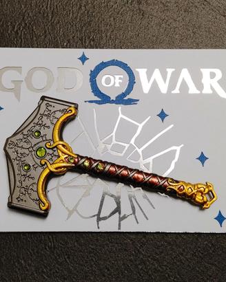 Targa legno God of War Ragnarok (20x10cm)