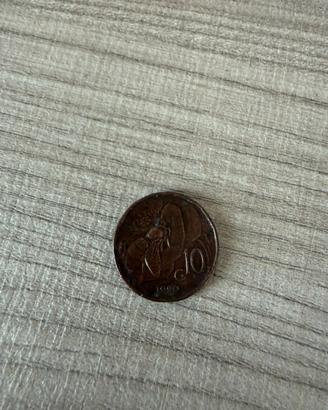 10 centesimi moneta del 1920 Vittorio Emanuele III