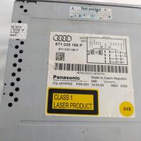 8T1035186P AUTORADIO AUDI A4 8K2 1.8 B 118KW AUT 4