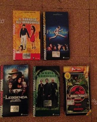 Lotto di 5 vhs di panorama