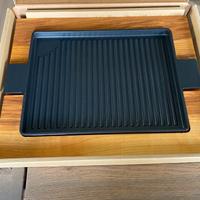 Bistecchiera rettangolare con vassoio