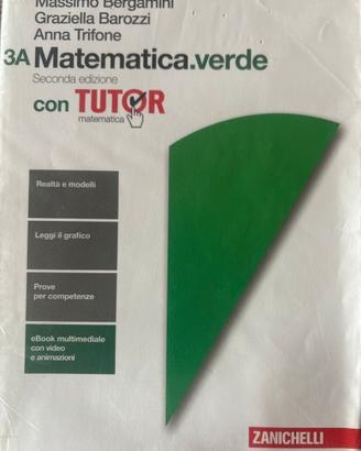 Libro di Matematica “MATEMATICA.VERDE” Vol3