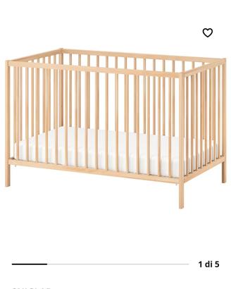 lettino ikea+ materasso 