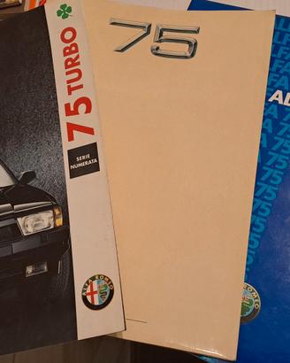 Alfa 75 brochure