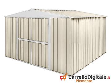 Box in Acciaio da giardino 360x345cm avorio