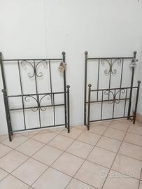 Letto singolo Nero anticato oro.Cosattto