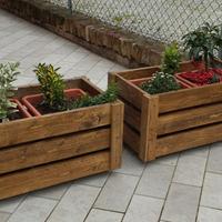 Fioriere realizzate a mano