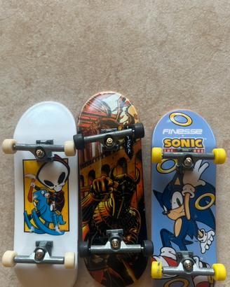 Lotto 3 Tech Deck originali mini skateboard