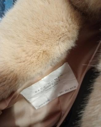 giacca di lapin rosa cipria di Zara