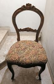 Set 5 Sedie Stile Luigi Filippo