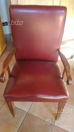 Poltrona sedia imbottita anni 40/50