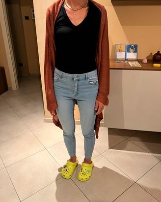 Cardigan VICOLO color bronzo con brillantini