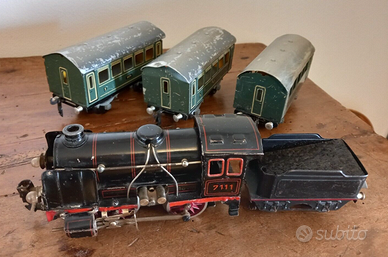 Trenino Buco Bucherer 3 Vagoni e 1 Locomotiva WW2