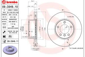 Dischi freno Brembo 300mm BMW Serie 1/3/x1/z4