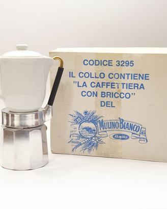 Caffettiera italiana vintage Mulino Bianco anni 80