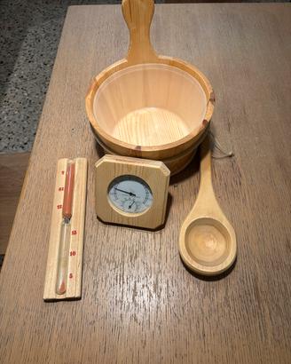 Accessori x sauna nuovi