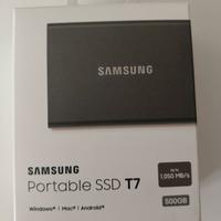 Disco esterno Samsung Portable SSD T7 500 GB