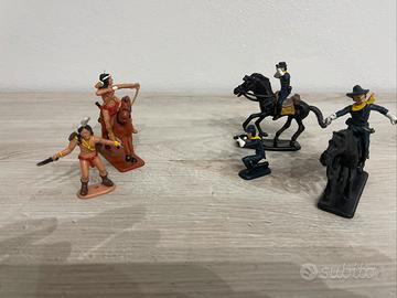 Soldatini atlantic gulliver cowboy e indiani 1/32