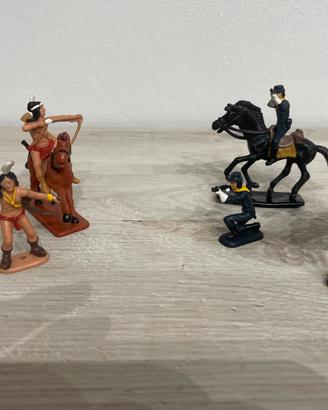 Soldatini atlantic gulliver cowboy e indiani 1/32