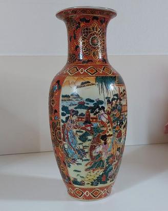 Vaso in stile Royal Satsuma - Porcellana Cinese -