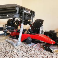 Cockpit Rseat Formula V2 Red Racing Simulator