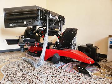 Cockpit Rseat Formula V2 Red Racing Simulator