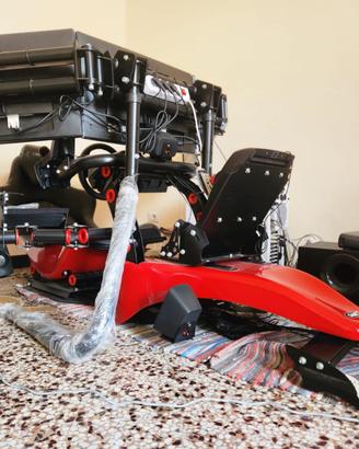 Cockpit Rseat Formula V2 Red Racing Simulator