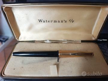 Waterman C/F Stilografica Vintage – Laminata Oro –