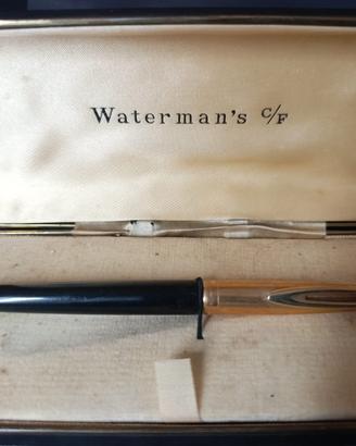Waterman C/F Stilografica Vintage – Laminata Oro –