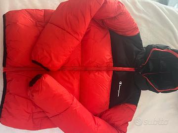 Giubbino invernale Champion rosso e nero