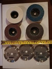 dischi per smerigliatrice in set