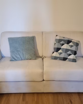 Divano letto matrimoniale bianco