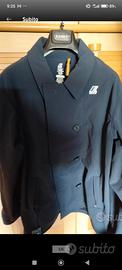 KWAY TRENCH IN TESSUTO TECNICO BLU SCURO