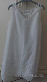 Vestito bianco cirto estivo da donna