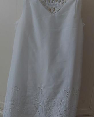Vestito bianco cirto estivo da donna