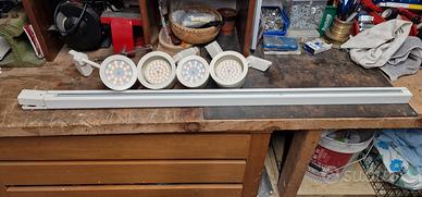 binario con faretti led