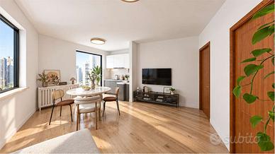 Trilocale con terrazza a livello