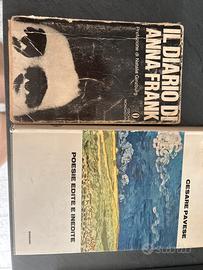 Libri Cesare Pacese+ Diario Anna Frank