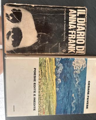 Libri Cesare Pacese+ Diario Anna Frank