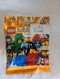 minifigure lego serie 18 71021 flower pot girl