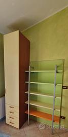 cameretta per bambini colore noce verde pistacchio