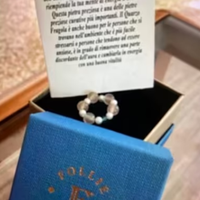 Anello Quarzo Rosa Cristallo Di Fragola