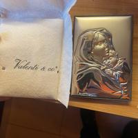 Cornice in argento immagine madona