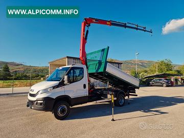 Iveco Daily 60c15 con gru e cassone Ribaltabile Nu