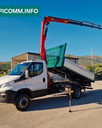 Iveco Daily 60c15 con gru e cassone Ribaltabile Nu