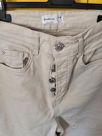Pantaloni beige donna Stradivarius 