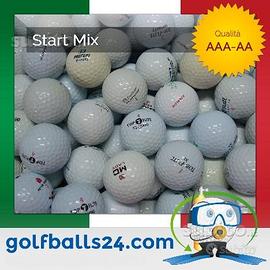 100 palline da golf usate start mix