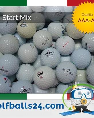 100 palline da golf usate start mix